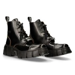 Bottines New Rock Wall Antik Noires -ALCHEMY GOTHIC shop bottines new rock wall antik noires 7