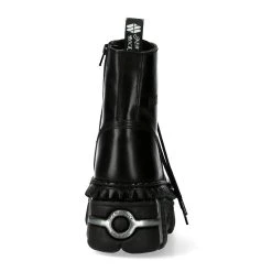 Bottines New Rock Wall En Cuir Noir -ALCHEMY GOTHIC shop bottines new rock wall en cuir noir 4