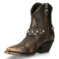 Bottines New Rock West En Cuir Couleur Cuivre 13 Bottines New Rock West En Cuir Couleur Cuivre -ALCHEMY GOTHIC shop bottines new rock west en cuir couleur cuivre 3