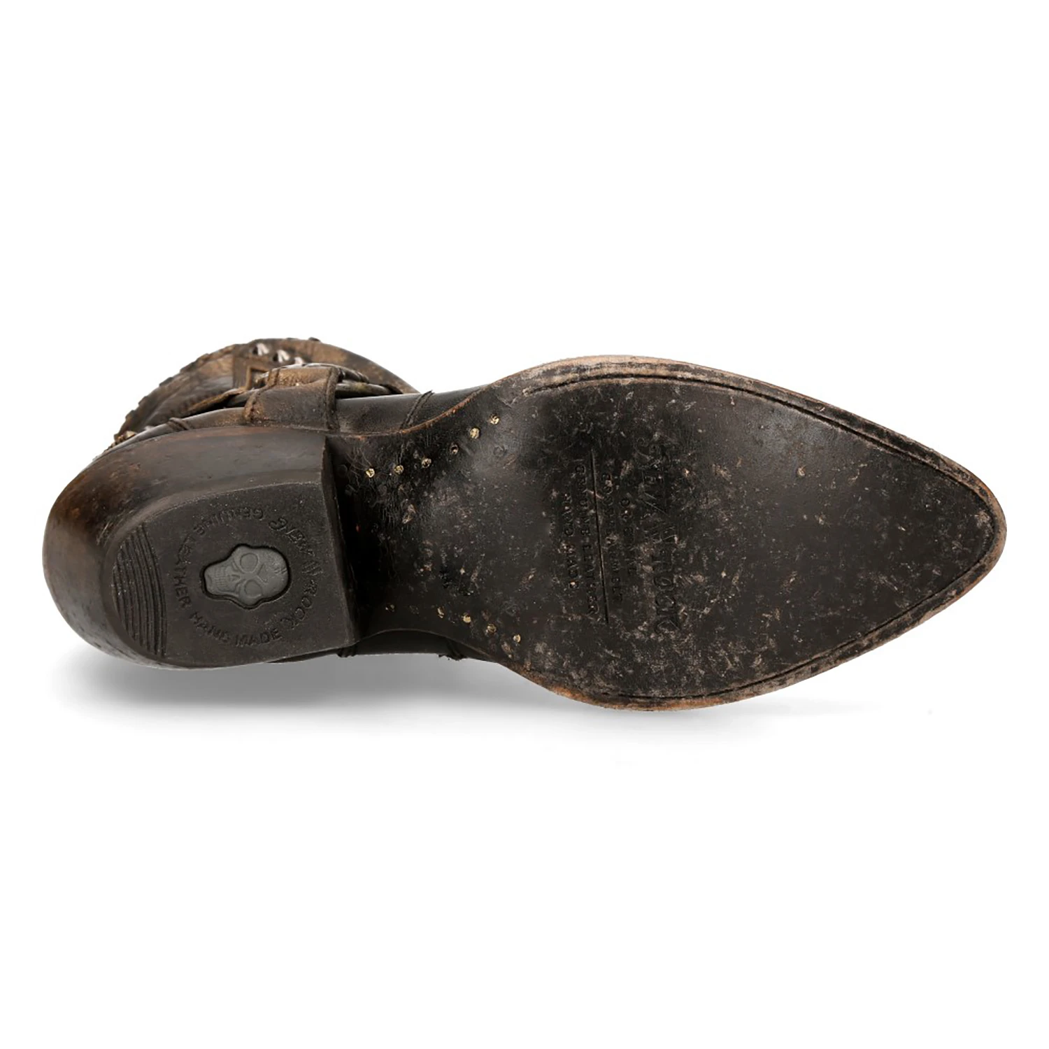 Bottines New Rock West En Cuir Couleur Cuivre 8 Bottines New Rock West En Cuir Couleur Cuivre – Image 6