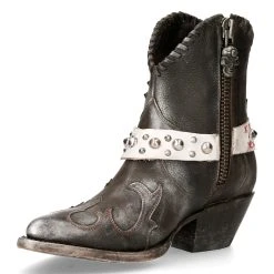 Bottines New Rock West En Cuir Gris Et Blanc 13 Bottines New Rock West En Cuir Gris Et Blanc -ALCHEMY GOTHIC shop bottines new rock west en cuir gris et blanc 3