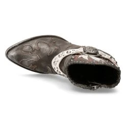 Bottines New Rock West En Cuir Gris Et Blanc 16 Bottines New Rock West En Cuir Gris Et Blanc -ALCHEMY GOTHIC shop bottines new rock west en cuir gris et blanc 6