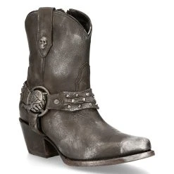 Bottines New Rock West Grises -ALCHEMY GOTHIC shop bottines new rock west grises 1