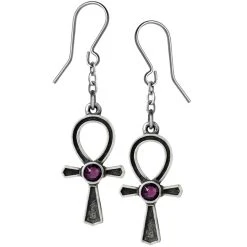 ALCHEMY GOTHIC Boucles D'Oreilles 'Ankh Of Osiris'