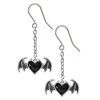 ALCHEMY GOTHIC Boucles D'Oreilles 'BlackSoul'