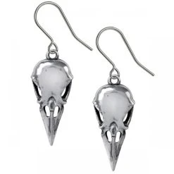 ALCHEMY GOTHIC Boucles D'Oreilles 'Coeur Crane'