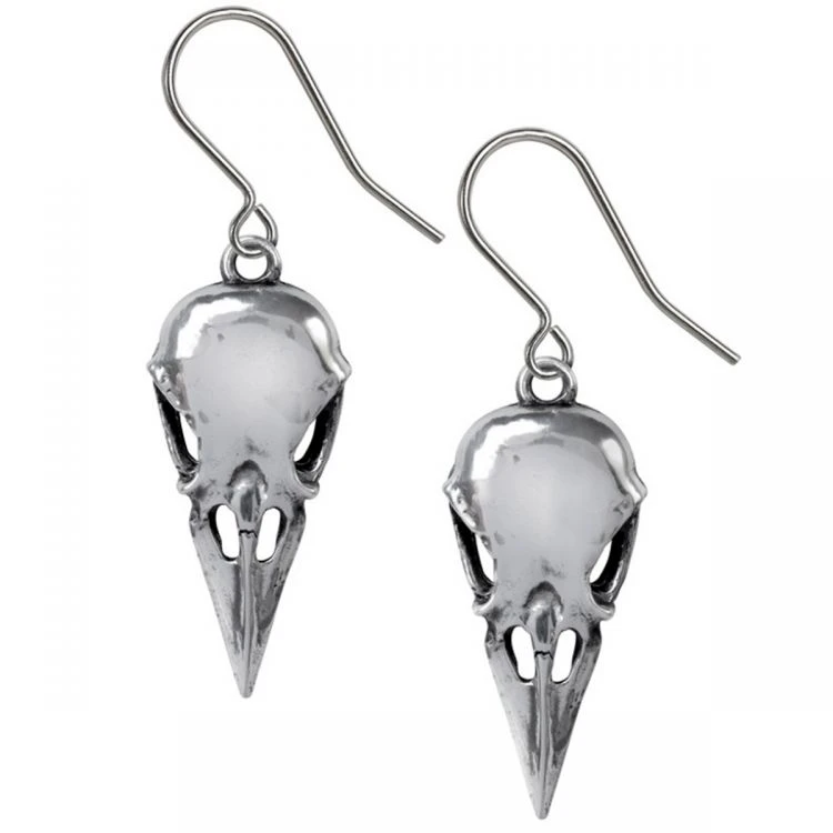 ALCHEMY GOTHIC Boucles D'Oreilles 'Coeur Crane' 3 ALCHEMY GOTHIC Boucles D'Oreilles 'Coeur Crane'