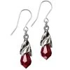 ALCHEMY GOTHIC Boucles D'Oreilles 'Empyrean Tear' Rouges