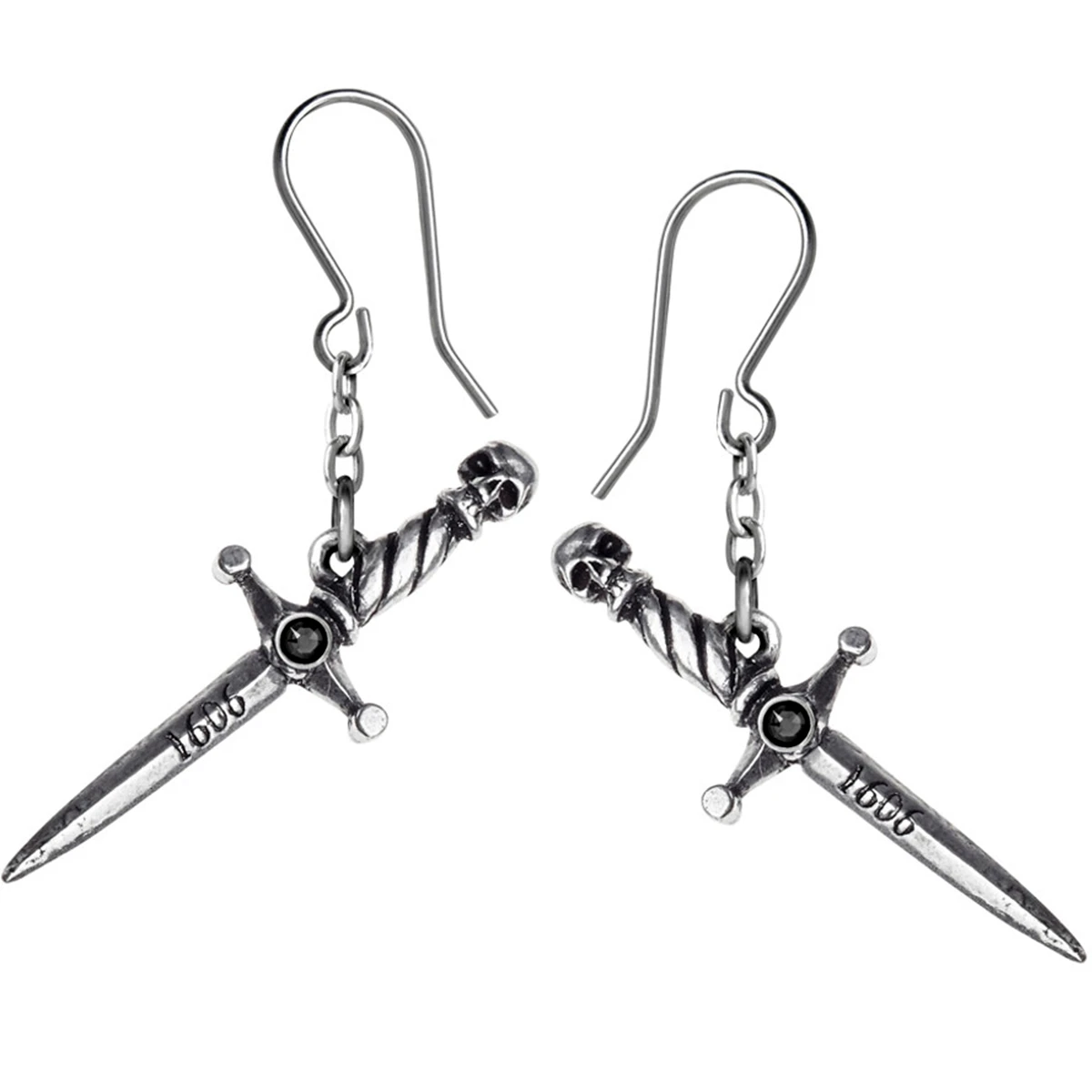 ALCHEMY GOTHIC Boucles D'Oreilles 'Hand Of McBeth' 3 ALCHEMY GOTHIC Boucles D'Oreilles 'Hand Of McBeth'