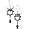 ALCHEMY GOTHIC Boucles D'Oreilles 'Love Bats' -ALCHEMY GOTHIC shop boucles d oreilles love bats
