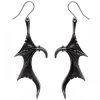 ALCHEMY GOTHIC Boucles D'Oreilles 'Wings Of Midnight'