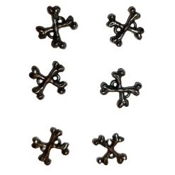 ALCHEMY GOTHIC Boutons 'Crossbone'