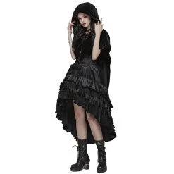 Pyon Pyon Cape Boléro Gothic Lolita à Capuche 'Black Fairy' 21 Pyon Pyon Cape Boléro Gothic Lolita à Capuche 'Black Fairy' -ALCHEMY GOTHIC shop cape bolero gothic lolita a capuche black fairy 1 5