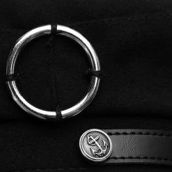 PUNK RAVE Casquette Gothique 'Terror' Noire -ALCHEMY GOTHIC shop casquette gothique terror noire 5