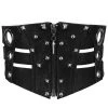 DEVIL FASHION Ceinture 'Badriyah' En Simili Cuir Noir -ALCHEMY GOTHIC shop ceinture badriyah en simili cuir noir