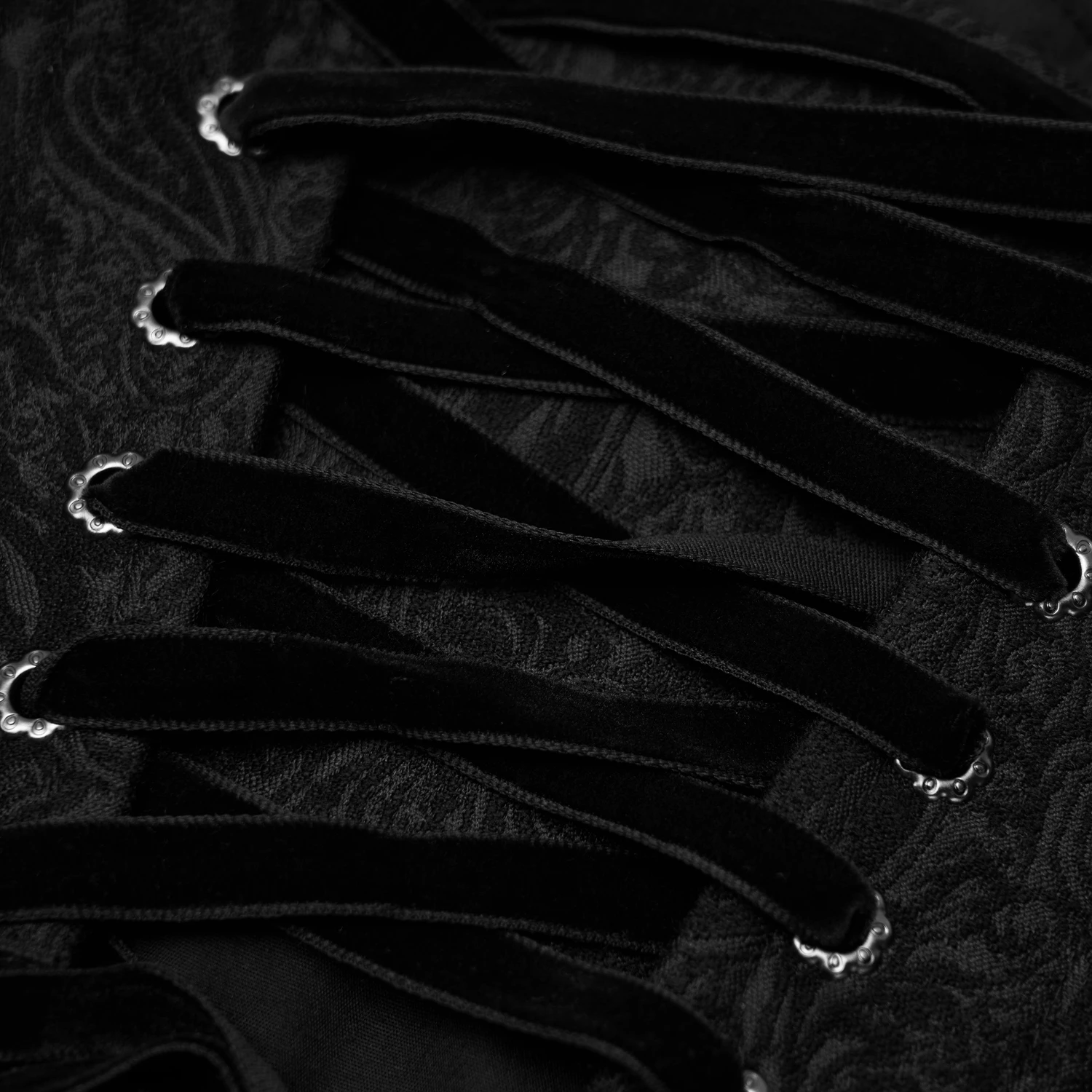 PUNK RAVE Ceinture Corset Pour Femmes 'Cyrielle' Noire 14 PUNK RAVE Ceinture Corset Pour Femmes 'Cyrielle' Noire – Image 12