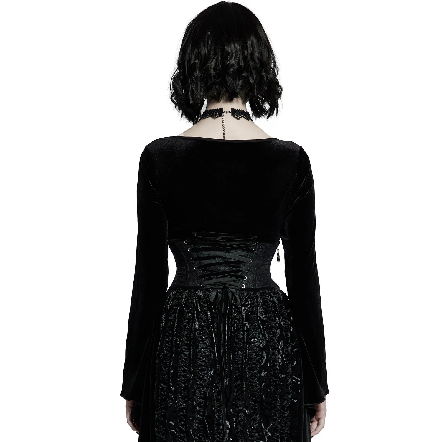 PUNK RAVE Ceinture Corset Pour Femmes 'Cyrielle' Noire 5 PUNK RAVE Ceinture Corset Pour Femmes 'Cyrielle' Noire – Image 3