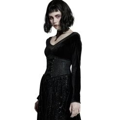 PUNK RAVE Ceinture Corset Pour Femmes 'Cyrielle' Noire 18 PUNK RAVE Ceinture Corset Pour Femmes 'Cyrielle' Noire -ALCHEMY GOTHIC shop ceinture corset pour femmes cyrielle noire 3