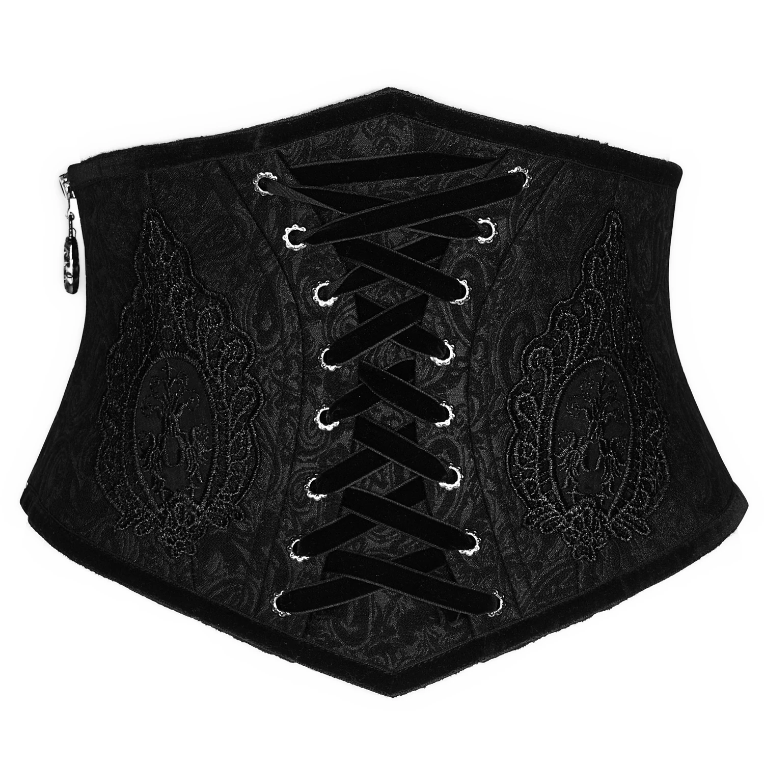 PUNK RAVE Ceinture Corset Pour Femmes 'Cyrielle' Noire 3 PUNK RAVE Ceinture Corset Pour Femmes 'Cyrielle' Noire