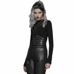 PUNK RAVE Ceinture Corset Pour Femmes 'Noomina' Noire -ALCHEMY GOTHIC shop ceinture corset pour femmes noomina noire 3