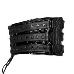 PUNK RAVE Ceinture Corset Pour Femmes 'Techno Geisha' Noire -ALCHEMY GOTHIC shop ceinture corset pour femmes techno geisha noire 8