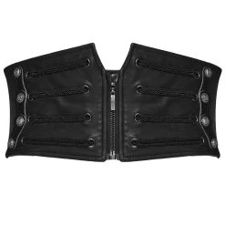 PUNK RAVE Ceinture Corset Pour Hommes 'Sanctum' Noire