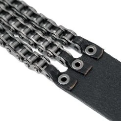 DEVIL FASHION Ceinture 'Motorcycle Chain' En Cuir Noir -ALCHEMY GOTHIC shop ceinture motorcycle chain en cuir noir 12