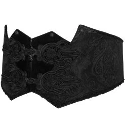 DEVIL FASHION Ceinture Victorienne 'Israfel' Noire -ALCHEMY GOTHIC shop ceinture victorienne israfel noire 10