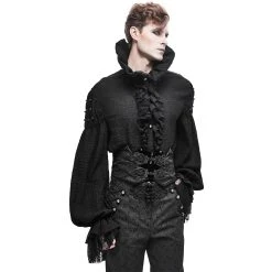 DEVIL FASHION Ceinture Victorienne 'Israfel' Noire -ALCHEMY GOTHIC shop ceinture victorienne israfel noire 3