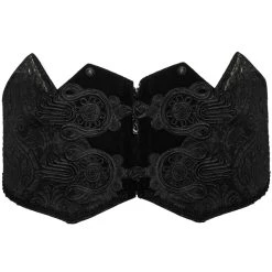 DEVIL FASHION Ceinture Victorienne 'Israfel' Noire -ALCHEMY GOTHIC shop ceinture victorienne israfel noire 7