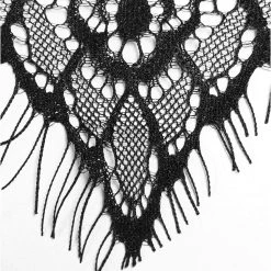 PUNK RAVE Châle à Capuche Gothique 'Amuria' En Dentelle Noire -ALCHEMY GOTHIC shop chale a capuche gothique amuria en dentelle noire 12