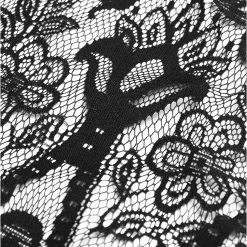 PUNK RAVE Châle à Capuche Gothique 'Amuria' En Dentelle Noire -ALCHEMY GOTHIC shop chale a capuche gothique amuria en dentelle noire 8