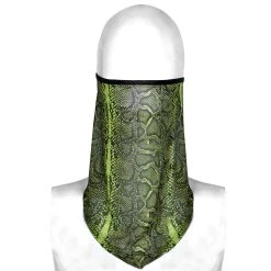 PUNK RAVE Châle 'Serpentine' Vert Fluorescent