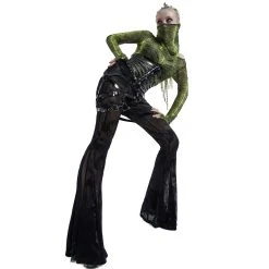 PUNK RAVE Châle 'Serpentine' Vert Fluorescent -ALCHEMY GOTHIC shop chale serpentine vert fluorescent 5