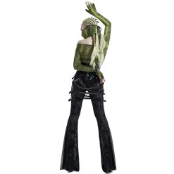 PUNK RAVE Châle 'Serpentine' Vert Fluorescent -ALCHEMY GOTHIC shop chale serpentine vert fluorescent 6