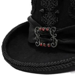 DEVIL FASHION Chapeau Haut De Forme 'Israfel' Noir -ALCHEMY GOTHIC shop chapeau haut de forme israfel noir 11
