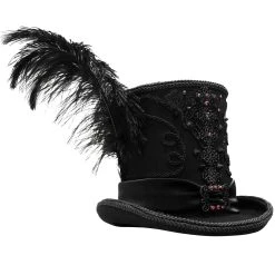DEVIL FASHION Chapeau Haut De Forme 'Israfel' Noir -ALCHEMY GOTHIC shop chapeau haut de forme israfel noir 5