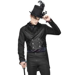 DEVIL FASHION Chapeau Haut De Forme Victorien 'Mc Dermot' Noir -ALCHEMY GOTHIC shop chapeau haut de forme victorien mc dermot noir 4