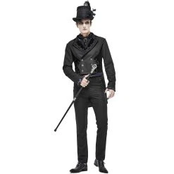 DEVIL FASHION Chapeau Haut De Forme Victorien 'Mc Dermot' Noir -ALCHEMY GOTHIC shop chapeau haut de forme victorien mc dermot noir 5