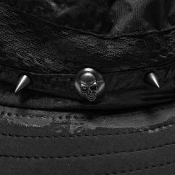 PUNK RAVE Chapeau Post Apocalyptic 'Distressed' Noir -ALCHEMY GOTHIC shop chapeau post apocalyptic distressed noir 5