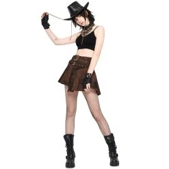 PUNK RAVE Chapeau 'Steam-Rider' Noir 15 PUNK RAVE Chapeau 'Steam-Rider' Noir -ALCHEMY GOTHIC shop chapeau steam rider noir 3