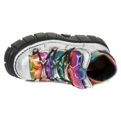 Chaussures New Rock Metallic Argent Et Multicolores -ALCHEMY GOTHIC shop chaussures new rock metallic argent et multicolores 6