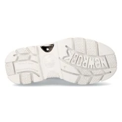 Chaussures New Rock Metallic En Cuir Blanc -ALCHEMY GOTHIC shop chaussures new rock metallic en cuir blanc 5