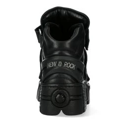 Chaussures New Rock Metallic En Cuir Noir -ALCHEMY GOTHIC shop chaussures new rock metallic en cuir noir 4