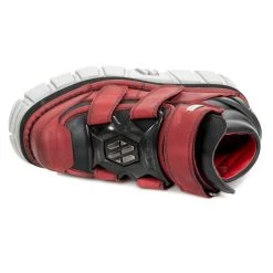 Chaussures New Rock Metallic En Cuir Noires Et Rouges 16 Chaussures New Rock Metallic En Cuir Noires Et Rouges -ALCHEMY GOTHIC shop chaussures new rock metallic en cuir noires et rouges 6