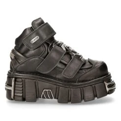Chaussures New Rock Metallic Tower En Cuir Itali Et...