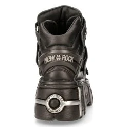 Chaussures New Rock Metallic Tower En Cuir Itali Et... -ALCHEMY GOTHIC shop chaussures new rock metallic tower en cuir itali et nomada noirs 4