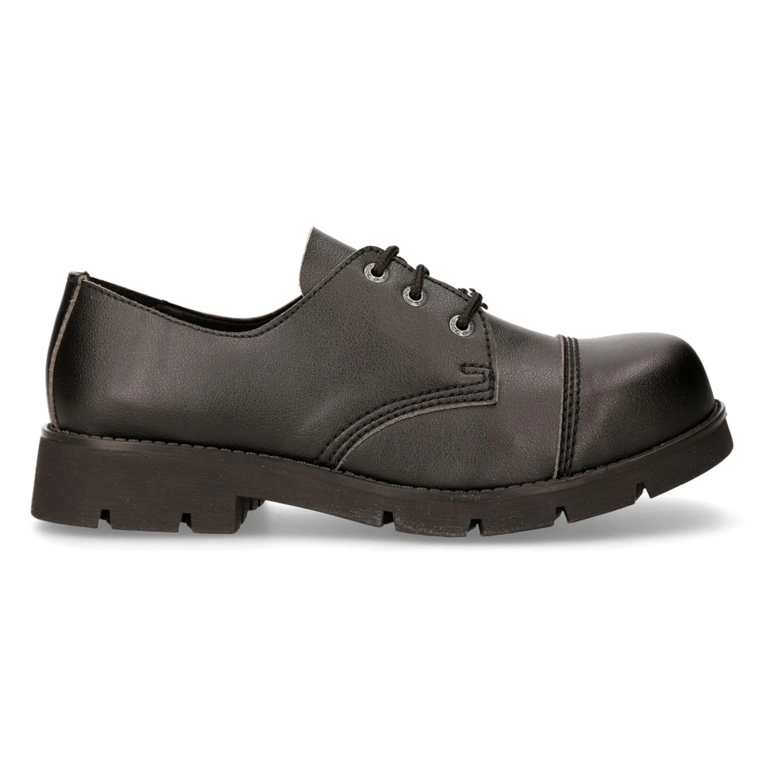 Chaussures New Rock Ranger En Cuir Vegan Noir 3 Chaussures New Rock Ranger En Cuir Vegan Noir