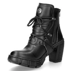 Chaussures New Rock Trail En Cuir Vegan Noir -ALCHEMY GOTHIC shop chaussures new rock trail en cuir vegan noir 3