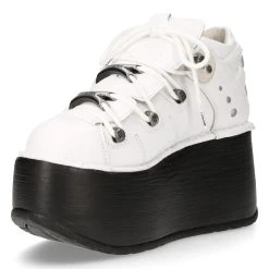 Chaussures Plateformes New Rock Marte Blanches -ALCHEMY GOTHIC shop chaussures plateformes new rock marte blanches 3